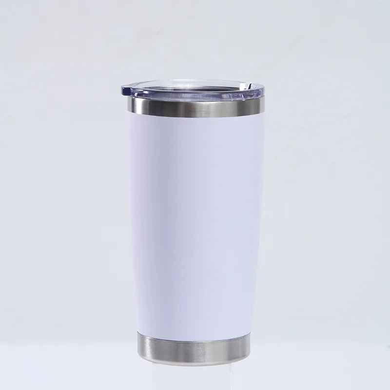 12pcs USA Warehouse 20oz Tumbler with Lid And Metal Straw Cup Bulk Vacuum Insulated Double Wall Coffee Powder Coated Mug - MY RITA