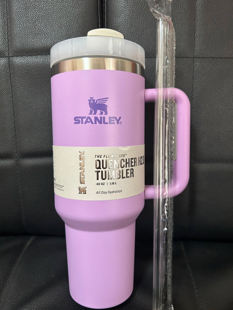 Stanley 40Oz Cup with Straw Cold Insulation Stainless Steel Vacuum Insulated Car Mug Thermal Iced Travel Cup Water Bottle - MY RITA