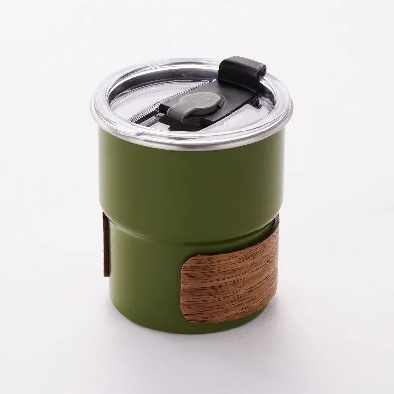 300ml Stainless Steel Coffee Camping Mug with Lid Portable Heat Resistant for Outdoor Picnic Camping Fishing Bottles Coffee Cups - MY RITA