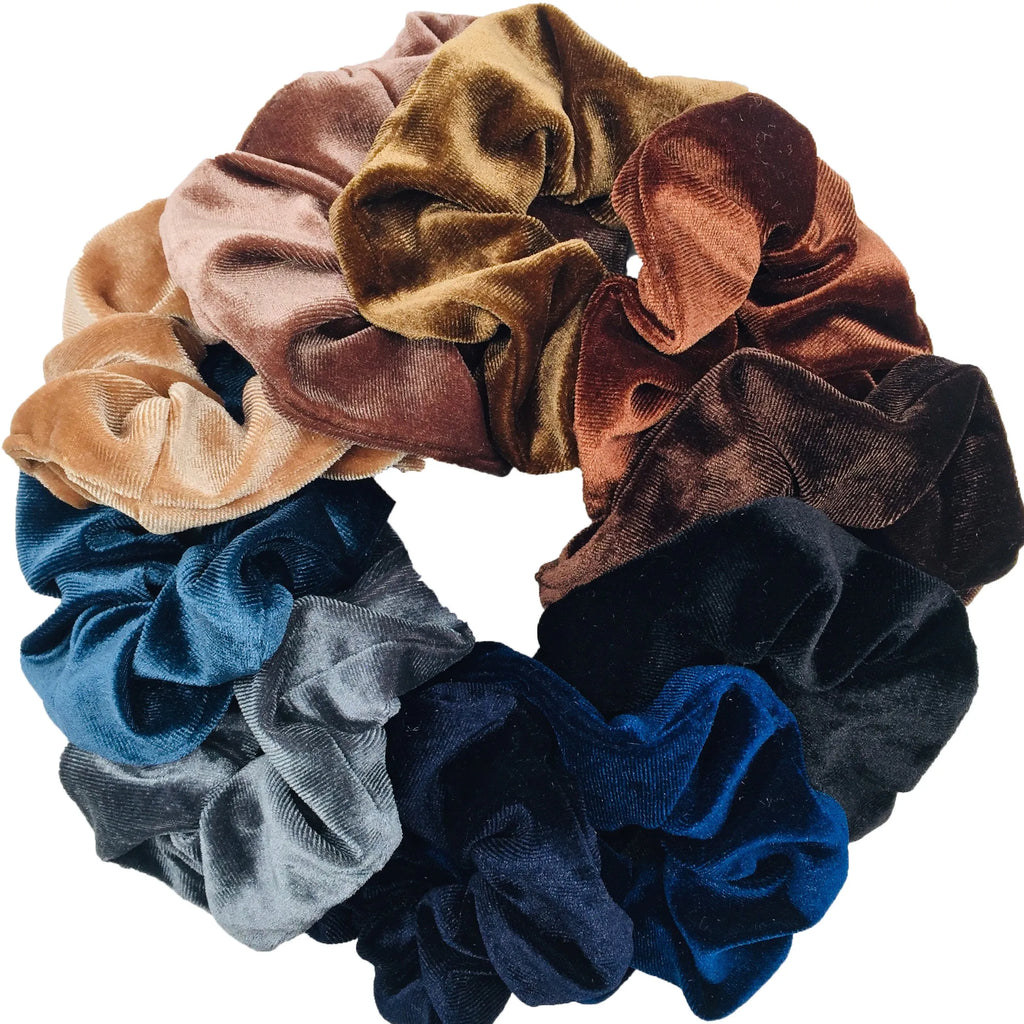 10/6 Accessories Scrunchies Hair Scrunchy Headband Women Ties Velvet Solid Color Ponytail Holder Headwear Elastic Ties Bands Set - MY RITA