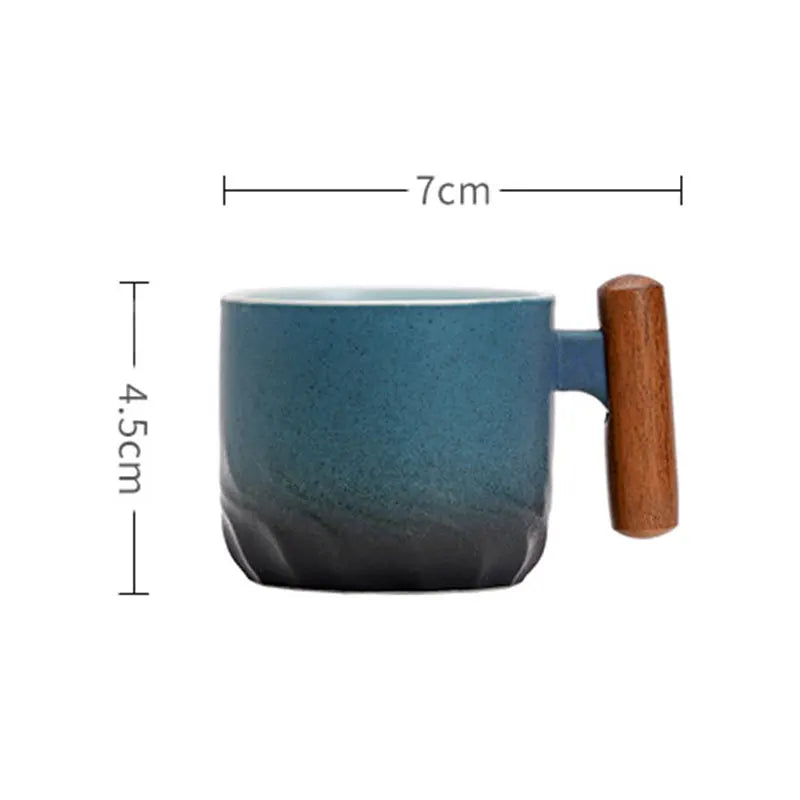 70ml Ceramic Retro Coffee Cup Office Water Cup - MY RITA