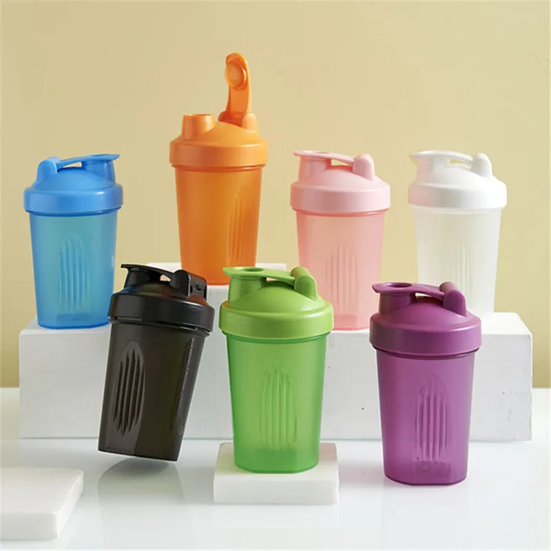 400ml Shaker Cup Water Bottle Sports Portable Convenient Stirring Cup Plastic Shakers Bottle Adults Drink Water Accessories New - MY RITA