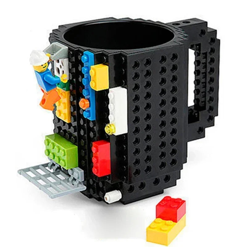 350ML Mug Cup for Milk Coffee Water Build-On Brick Type Mug Cups Water Holder Building Blocks Design - MY RITA